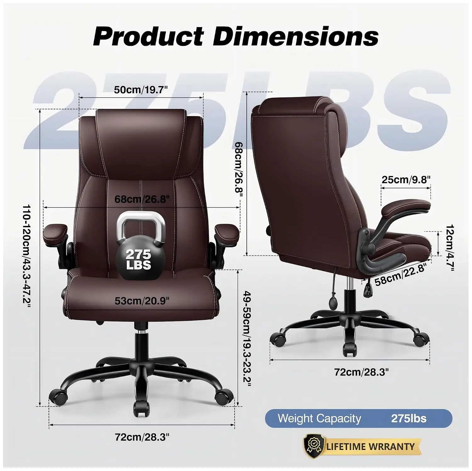 Ergonomic High Back Office Chair Adjustable Lumbar Support 4 Pack, Customized
