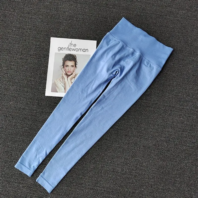 Nahtlose Sport-Yoga-Leggings mit hoher Taille, durchsichtige Sport-, Yoga-, Fitness- und Laufhose, schnelltrocknende Hose mit Scrunch-Butt-Effekt – Detail 4