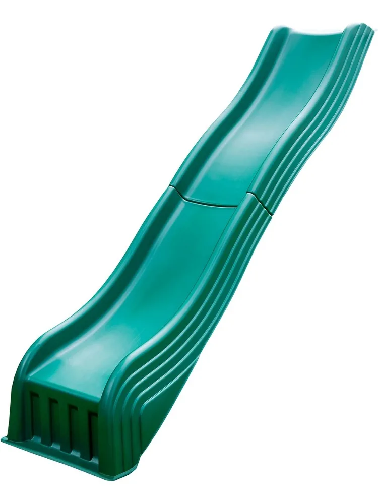 WS 5037 Two Piece Plastic Cool Wave Slide for Swing Sets- Swing Set Replacement Slide, Green