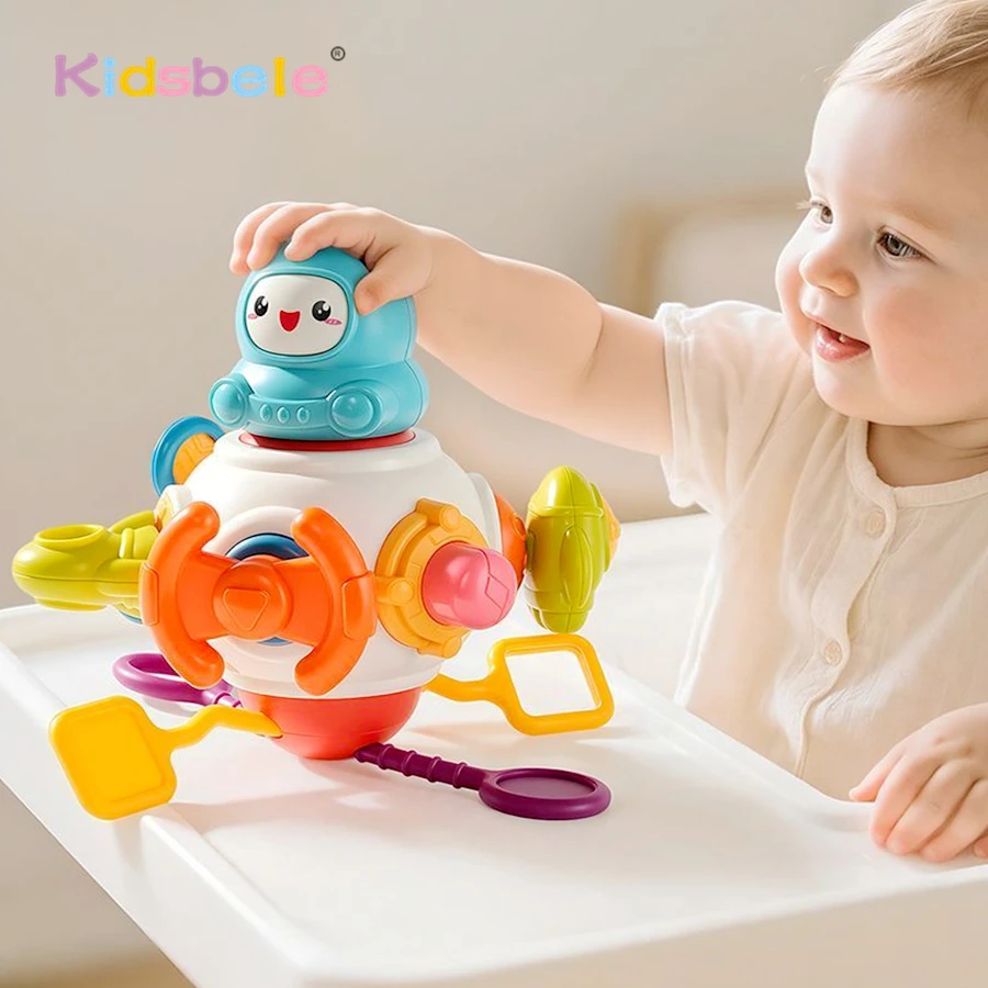 Juguete sensorial Montessori para bebé, pelota de agarre para niño y niña, regalo para niños pequeños de 6, 9, 10 y 12 meses, cubo ocupado 8 en 1, juguete educativo de aprendizaje