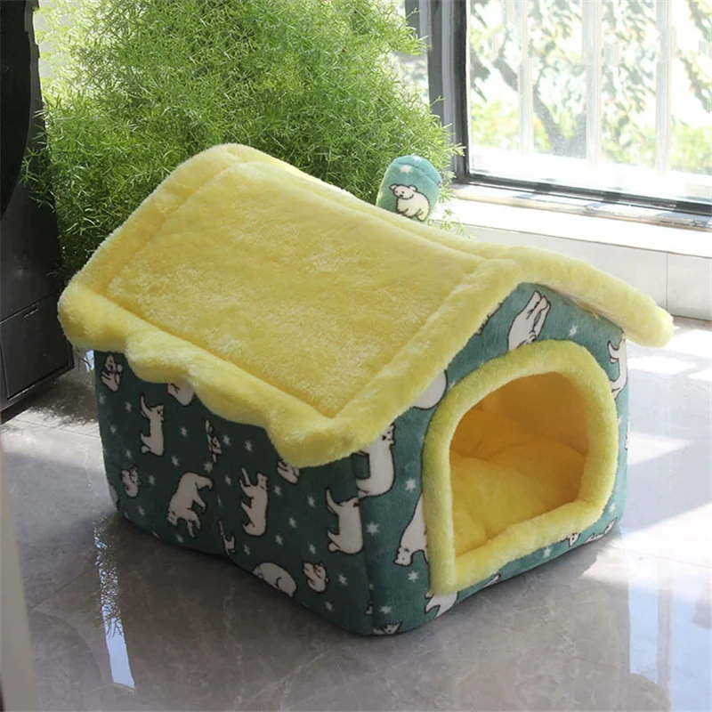 

Winter Warm Cat Kennel Plush Pet Kennel Deep Sleep Dog Kennel Pet Mat Cat House Dog House Cat Kennel Supplies