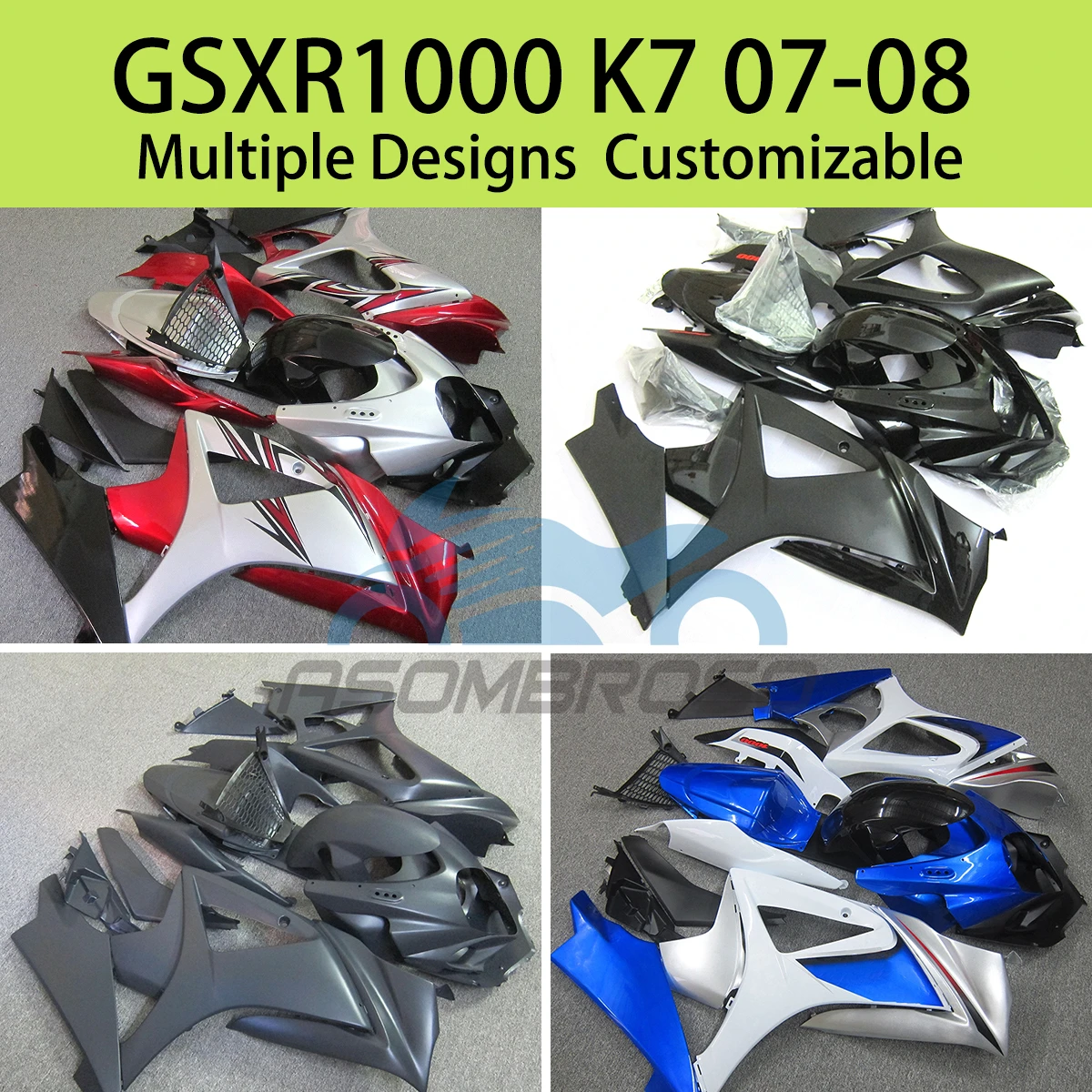 ABS Fairng Set GSXR 1000 07 08 Motorcycle Fairings Bodywork Kit Panel for SUZUKI GSXR1000 2007 2008