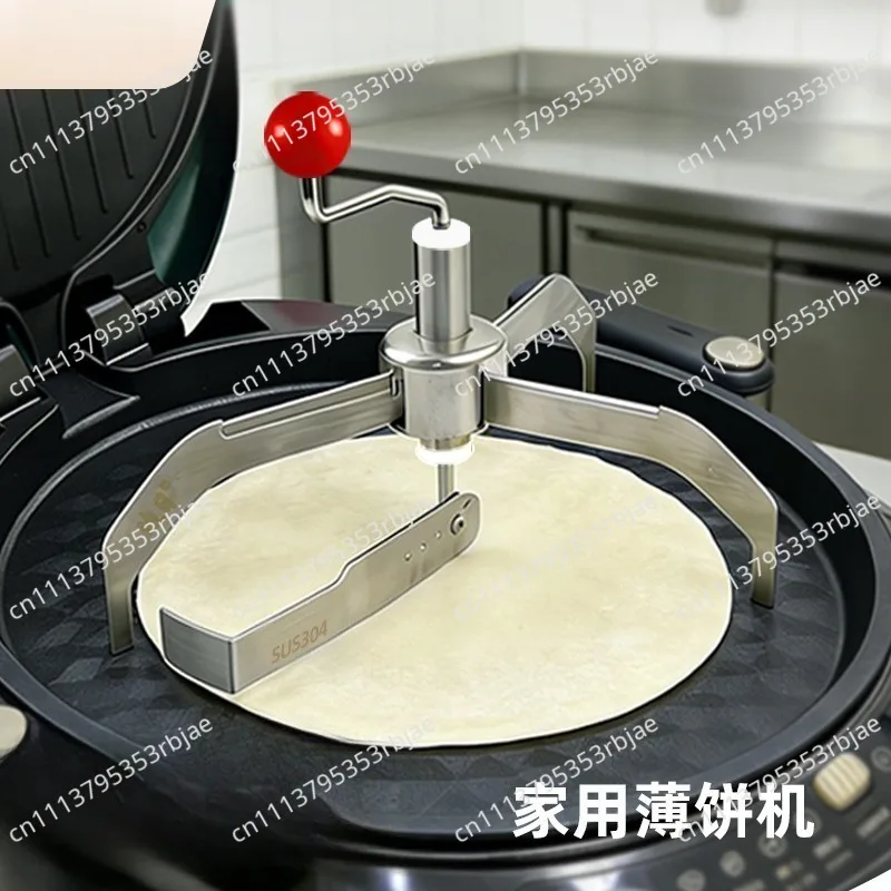 Manual Hand Cranked Crepe Maker Stainless Steel Home Pancake Machine Pancake Fruit Batter Spreader Tool