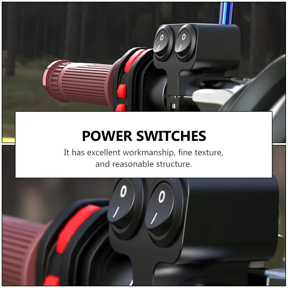 Waterproof Motorcycle Handlebar Switch 22Mm Replacement Emergency Light Headlight Toggle Motorbike Accessories