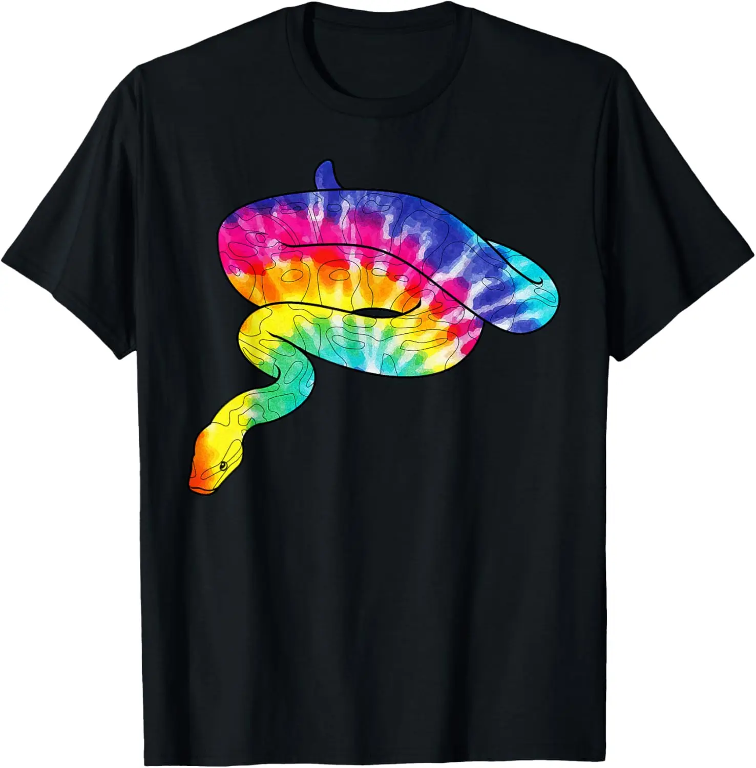 الرجعية خمر التعادل صبغ كوبرا بوا ثعبان الكرة بيثون الزواحف تي شيرت #1