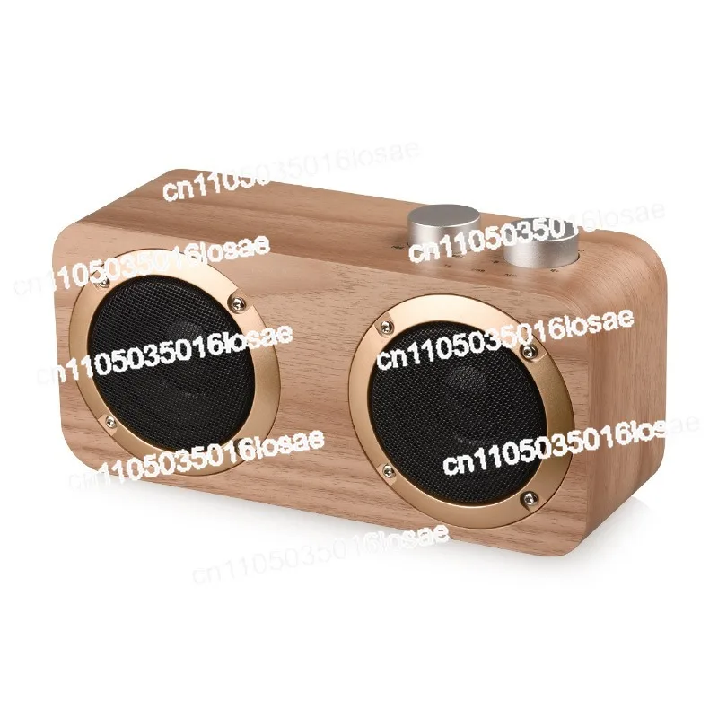 

Retro Wood Wireless Bluetooth Subwoofer, New Home Mobile Phone Computer Creative Audio