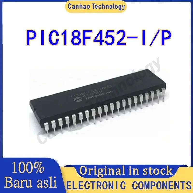 PIC18F452-I/P DIP40 microcontroller chip in stock