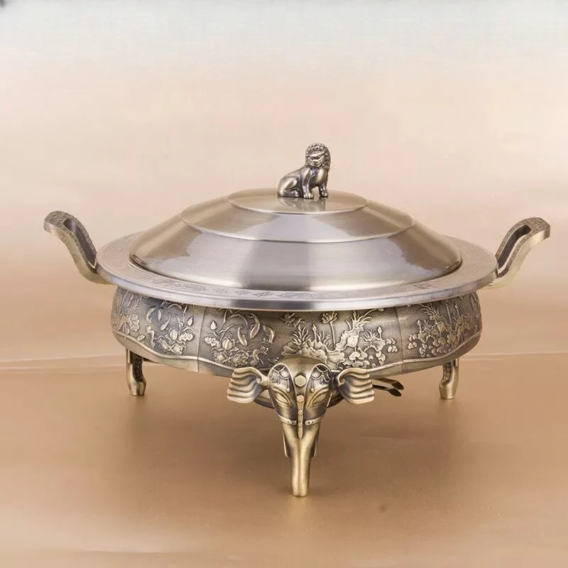 Portable Transparent Alcohol Burner Stainless Steel Spirit Stove Self-Service Copper Hot Pot Premium Dry Pot with Copper Base - view 4