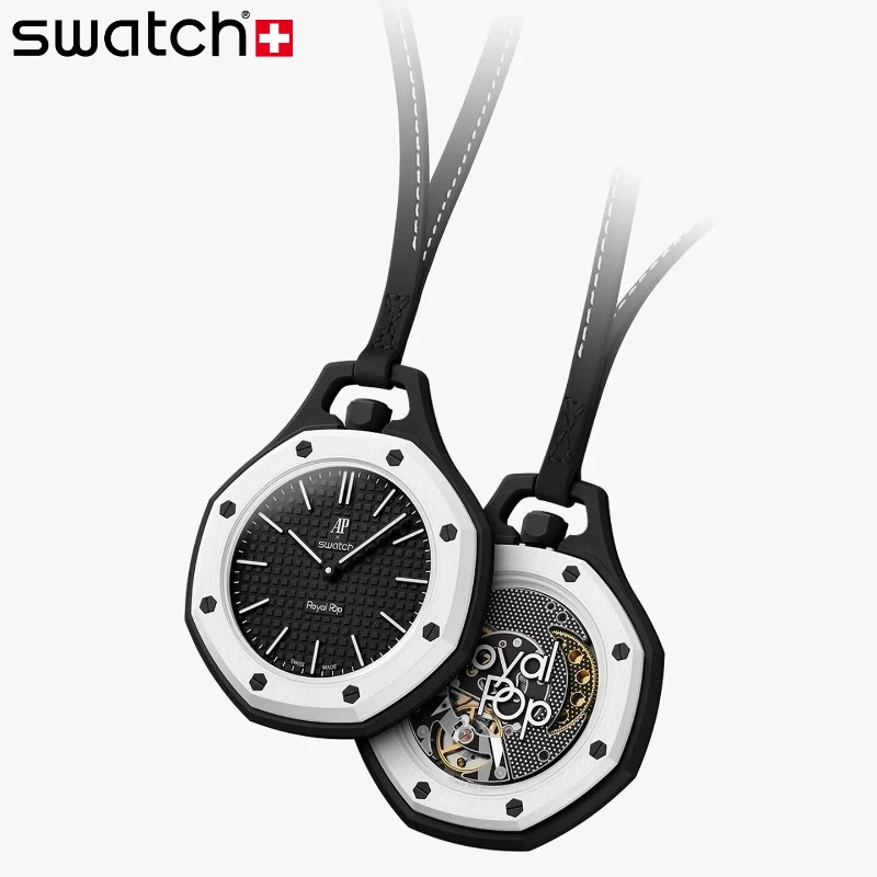 Swatch x Audemars Piguet Royal Oak Royal Pop Limited Edition Design-Inspired Light Luxury Pocket Watch SSX03W101N