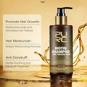 Purc Haarwachstum Shampoo Biotin, Reparatur von Anti -Haarausfall, beschädigte Frizz, Arganöl, Kopfhautbehandlung, Haarpflegeprodukte 12 Hauptverkäufe Copaiba Oil - №4