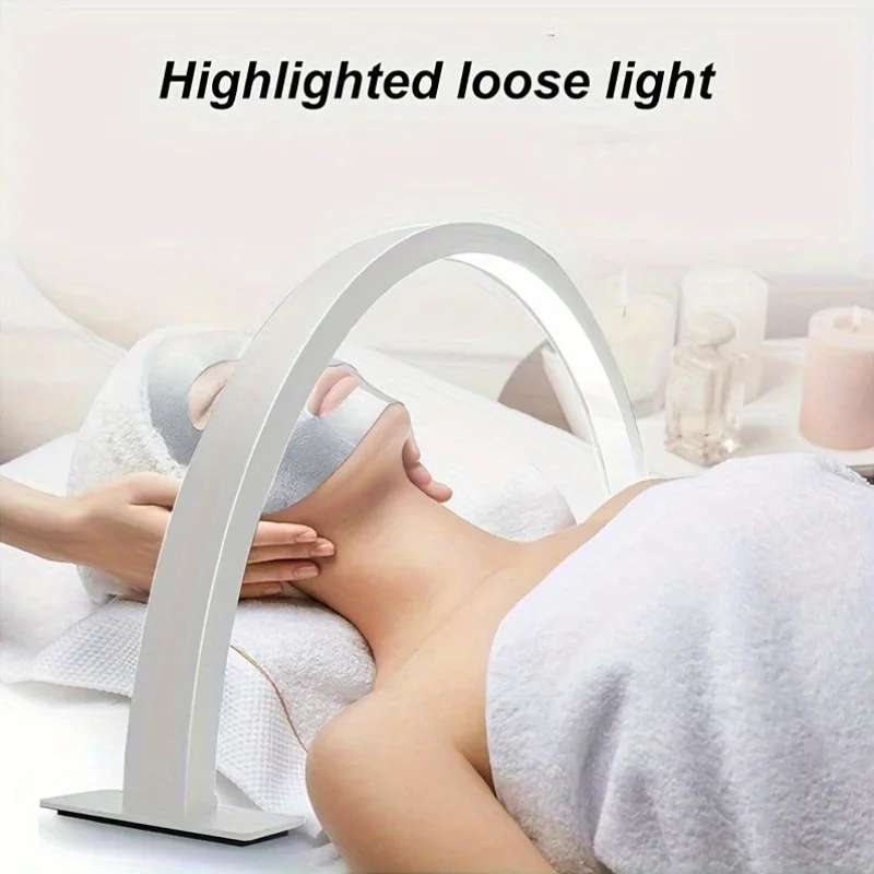 usb充電式アルミledネイルランプ-マニキュア、まつげエクステ用の半円形デスクランプ