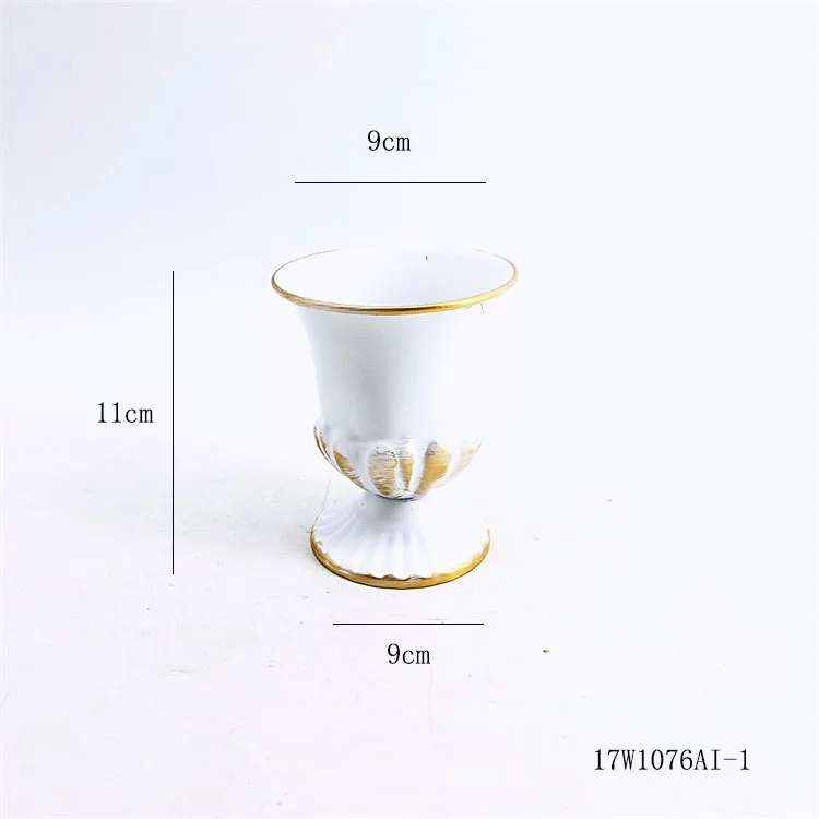 Factory Direct Compatible with Wrought Iron Tall Flower Pot Flower Art Dried Metal Flower Ware Hotel Decorative Vase