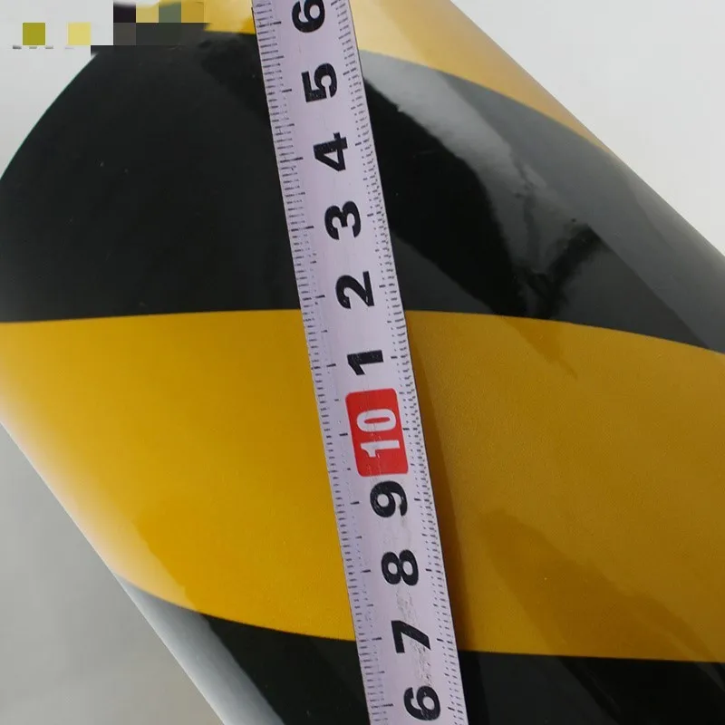 1pc reflective tape 40CM*45.7M  Twill  Black and yellow road reflective warning tape  Reflective sticker  Reflective film