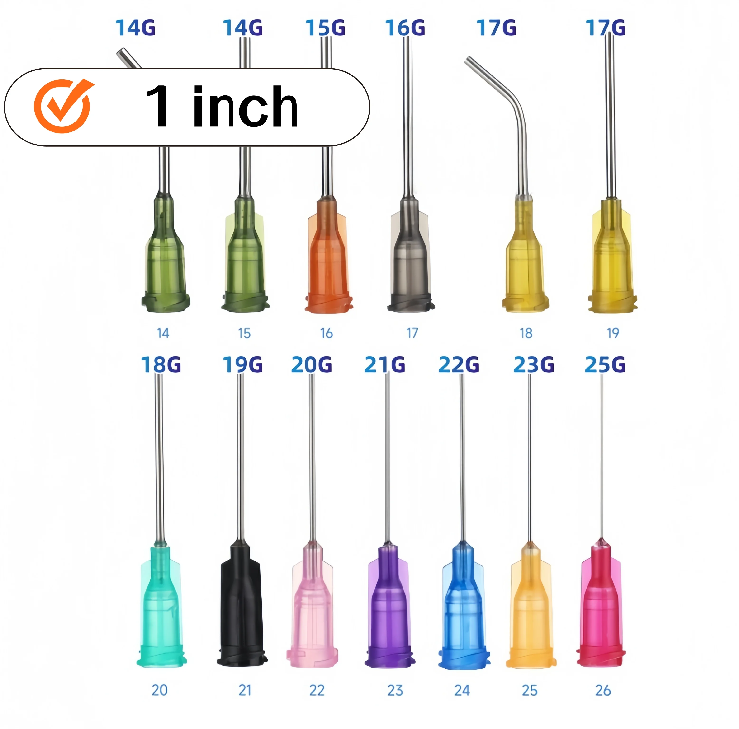 

Иглы-дозаторы для выращивания грибов с резьбовым соединением 1 дюйм LK 14G-25G, пластиково-стальные, для культивирования, пластиковый инструмент