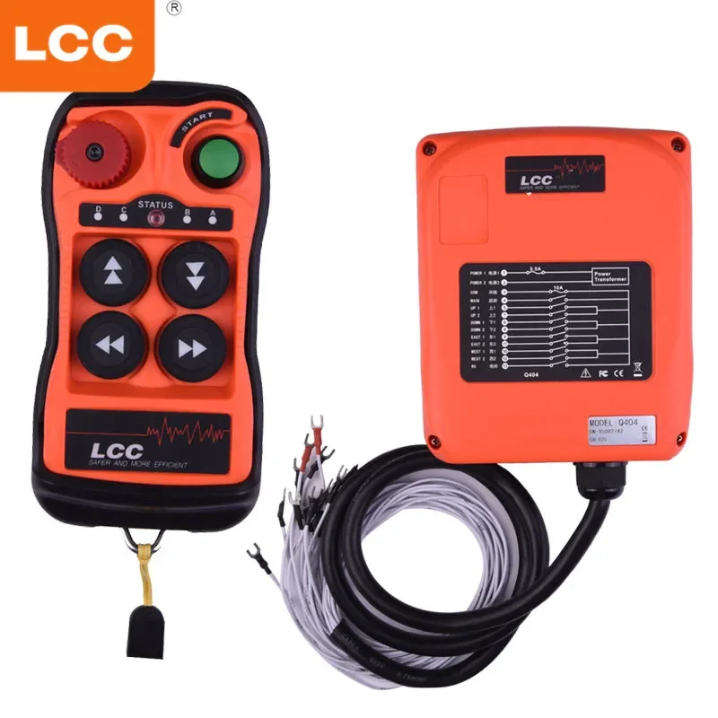 2026 Q404 LCC Wireless Crane Remote Control Transmitter Receiver for Lawn Mower