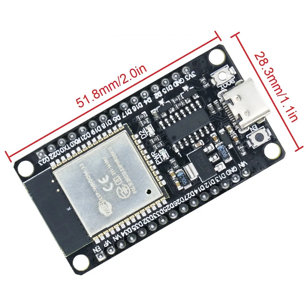 Imagem -05 - Placa de Desenvolvimento Esp32 tipo c Usb Ch340c Wifi Bluetooth Potência Ultra Baixa Dual Core Esp32-devkitc32 Esp-wroom-32 Placa de Expansão