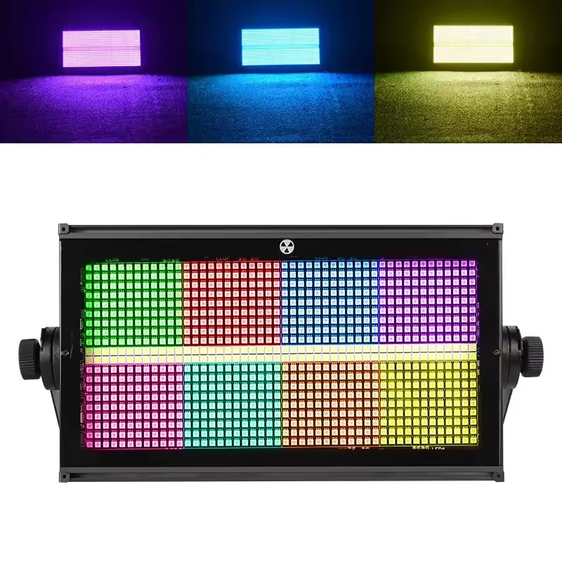 8-Segment 960pcs RGB 3in1 DMX 512 Flash White LED Strobe Wash Light for Bar DJ Disco Club Background Bar Club Party event show