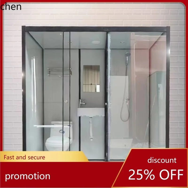 

Встроенный набор для ванной комнаты HT Push-Pull с разделением для сухой и влажной воды, современная минималистичная душевая комната