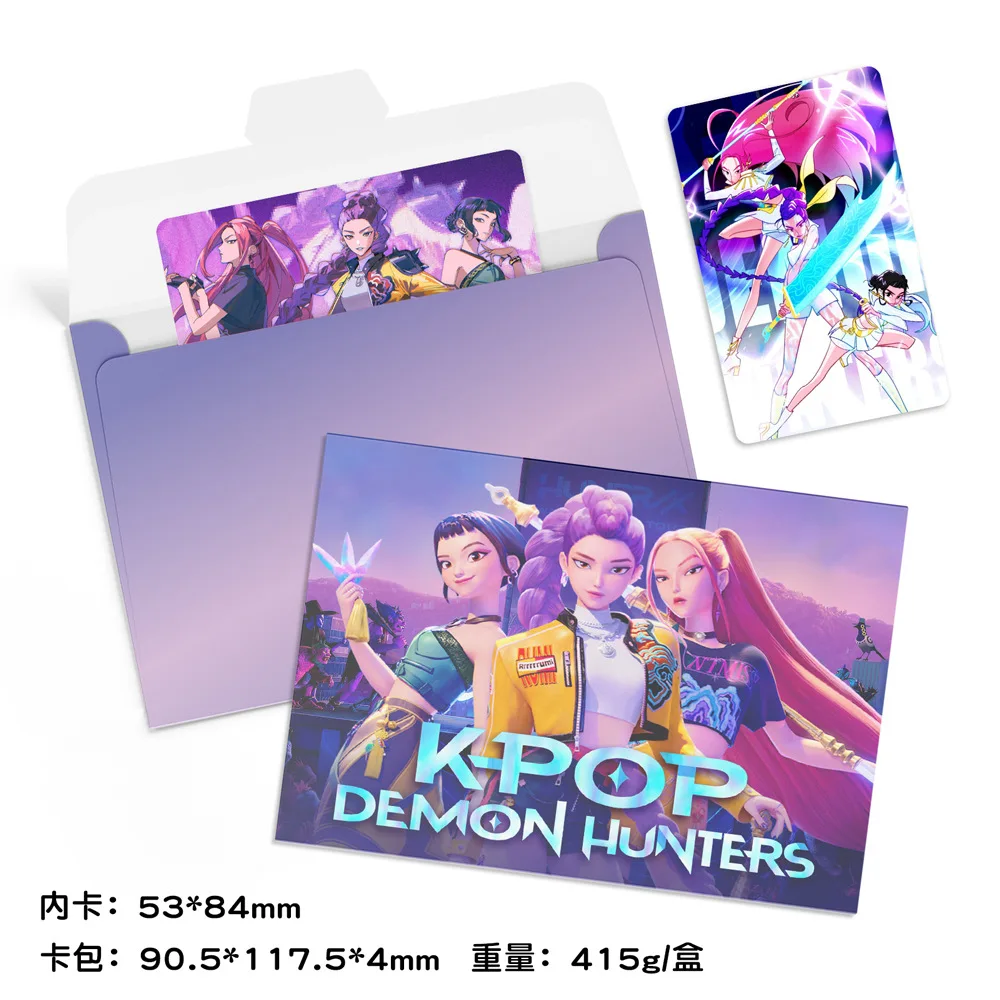 Vente en gros KPOP démon chasse fille groupe marchandise carte Photo à collectionner enveloppe carte Photo LOMO carte Collection cadeau