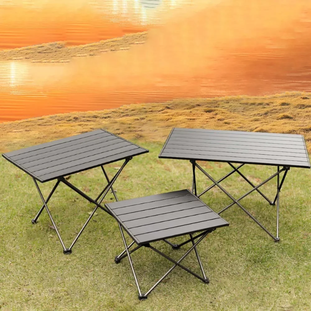 TARKA Camping Table Folding Portable Table Lightweight Aluminum Alloy Tables Foldable Picnic Desk Outdoor Fishing Beach Tables