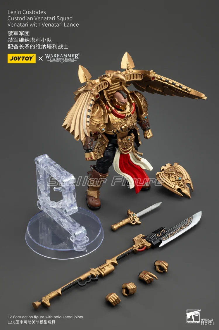 

【SF】JOYTOY 1/18 Фигурка Warhammer 40K Legio Custodes Custodian Venatari Squad Prime Модель игрушки в подарок