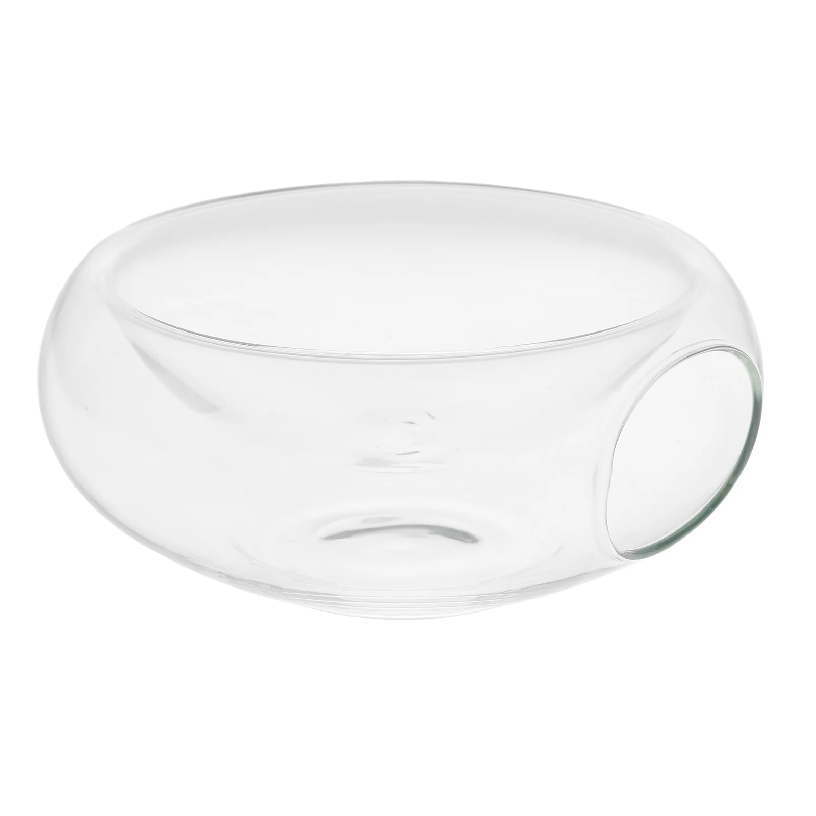 

Creative Transparent Glass Salad Bowl Molecular Cuisine Dry Ice Effect for Hotel Fruit Vegetable Serving Transparent Glass Bowl