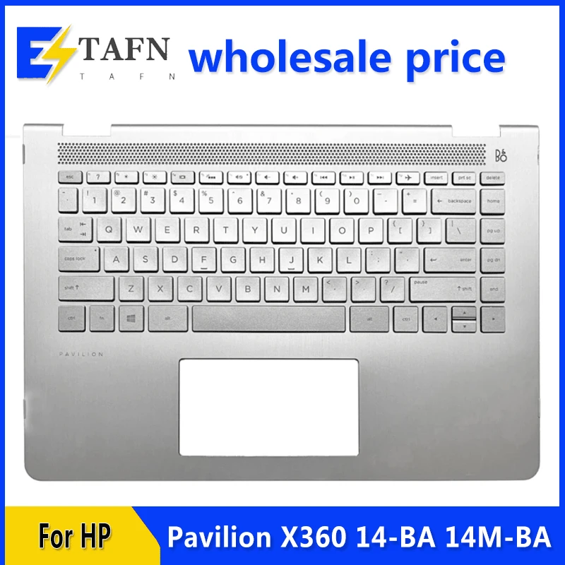 

New Original For HP Pavilion X360 14-BA 14M-BA TPN-W125 Laptop Palmrest Case Keyboard US English Version Upper Cover