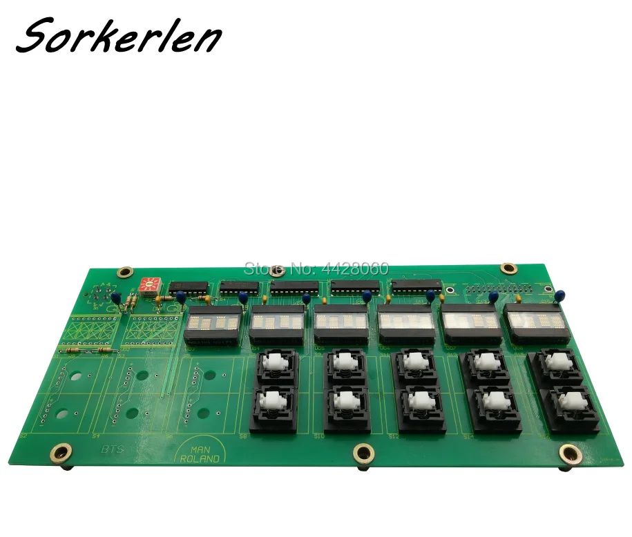 Papan tombol tekan Roland dengan enam tombol, komponen printer Roland