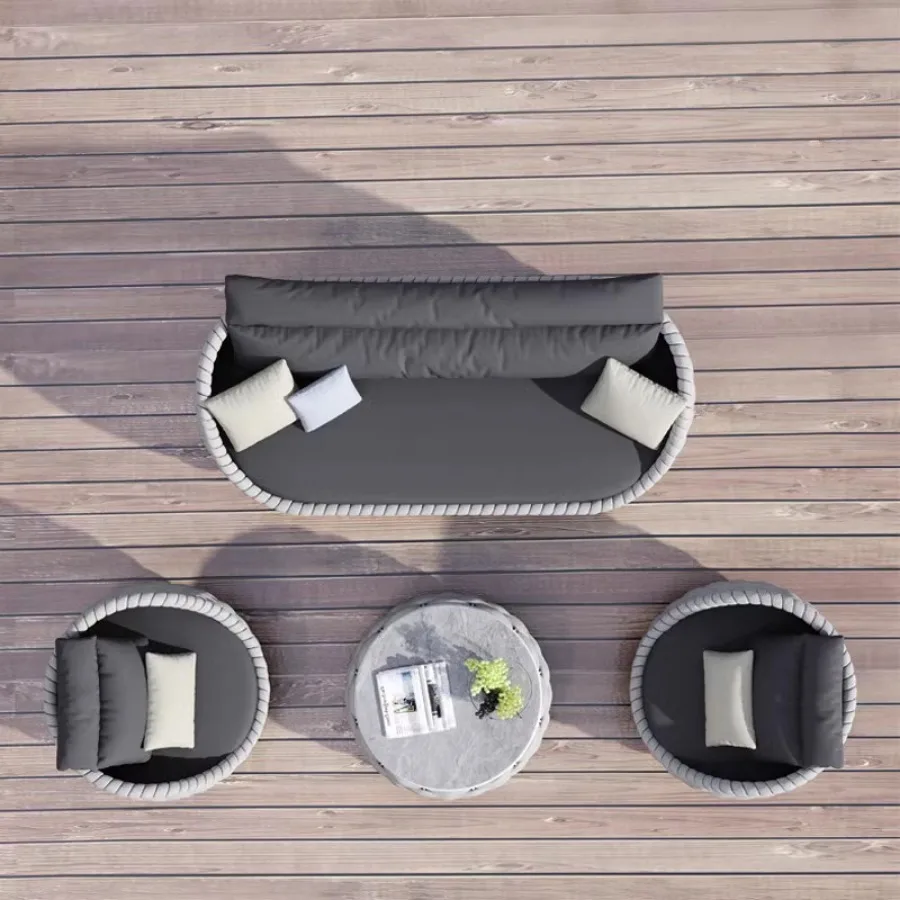Ensembles de meubles d\'extérieur de jardin, table en rotin, piscine, ensembles de canapé, arrière moderne, café, chaises JPeoples
