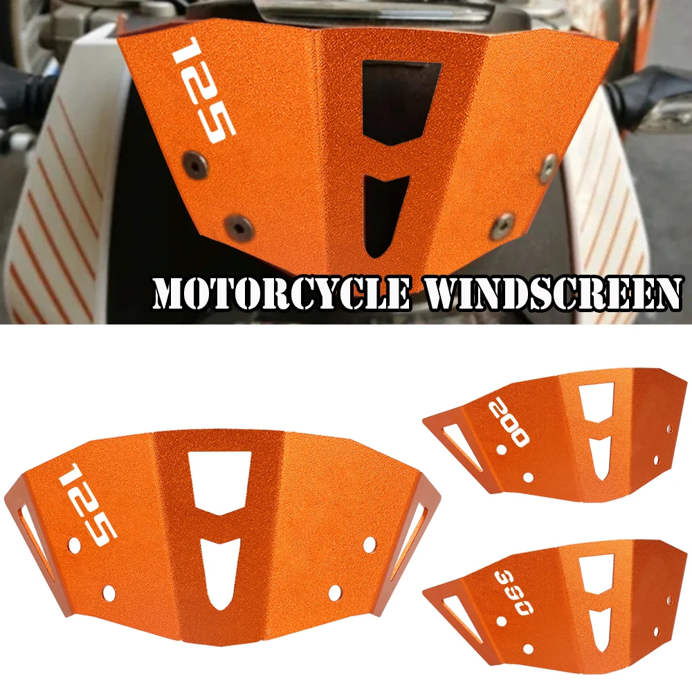 

Front Windshield FOR DUKE 125 200 2025 2024 All Year Motorcycle CNC Windscreen Shield Screen for DUKE 390 DUKE390 2013-2016 2015