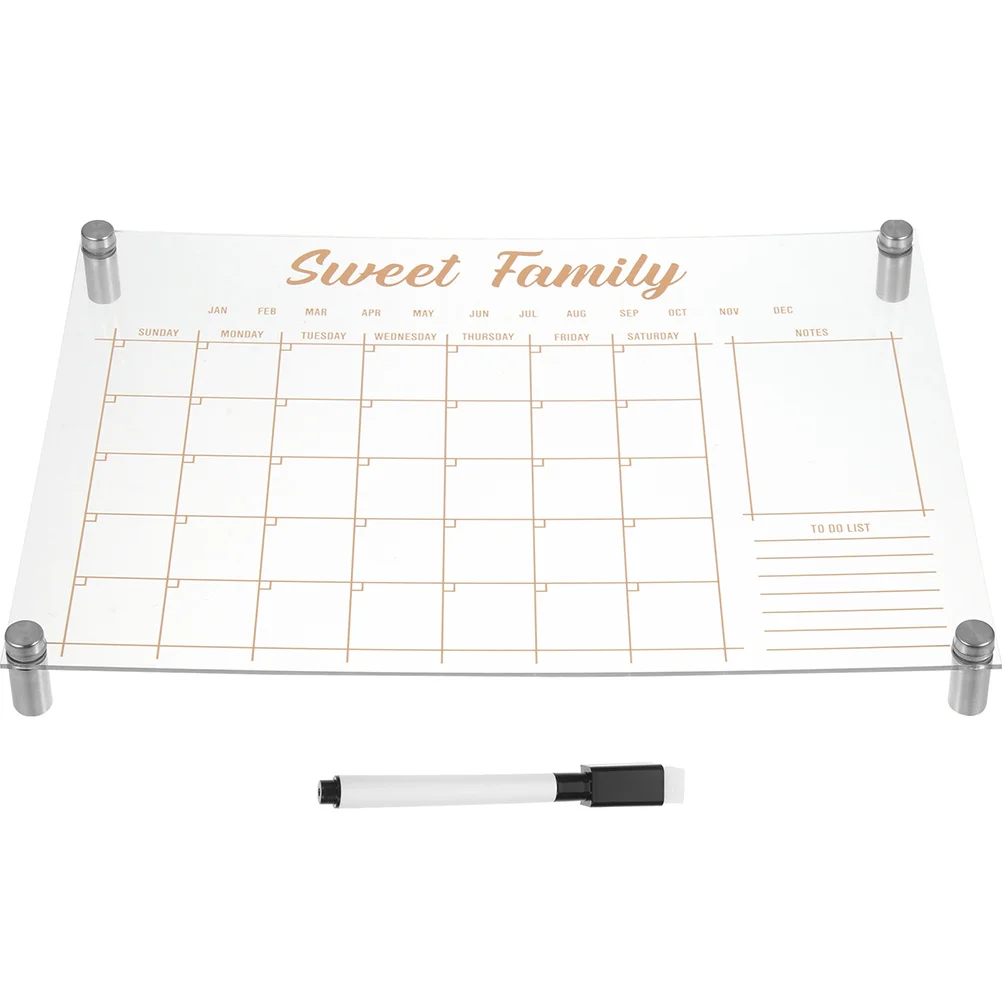 

1Set Message Board Acrylic Multifunctional Erasable Memo Board for Office Home School Weekly Plan Display
