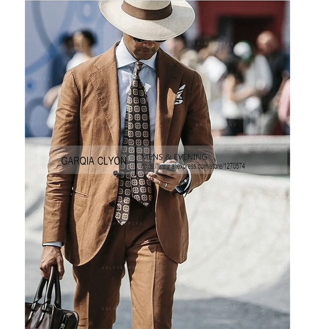 2024 Men's 3 Piece Suit Cotton Line Buckle Slim Fit Wedding Retro Mens Formal Suit Lightweight Tuxedo Suits