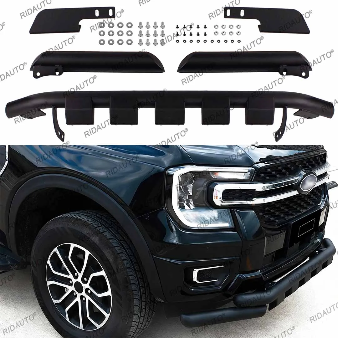 Передний стальной бампер Bull Bar Sport Bar Передний бампер для Ranger T9 2023-2025 Защитная планка бампера Накладка на бампер 4X4 Автомобильные аксессуары