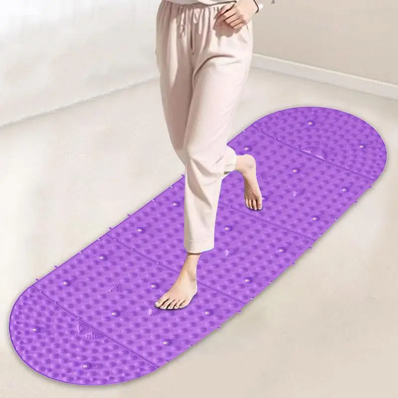 1pcs purple foot massage mat Foot Yoga Massage Acupressure Board Mat Feet Relaxation Massage Stone Pad Anti Fatigue Walk Mat