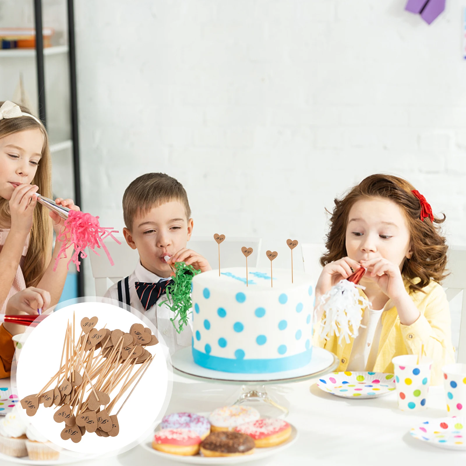 

50Pcs Heart I Do Cake Picks Premium Material Exquisite Decoration for Valentine's Day Anniversary Party Cupcakes