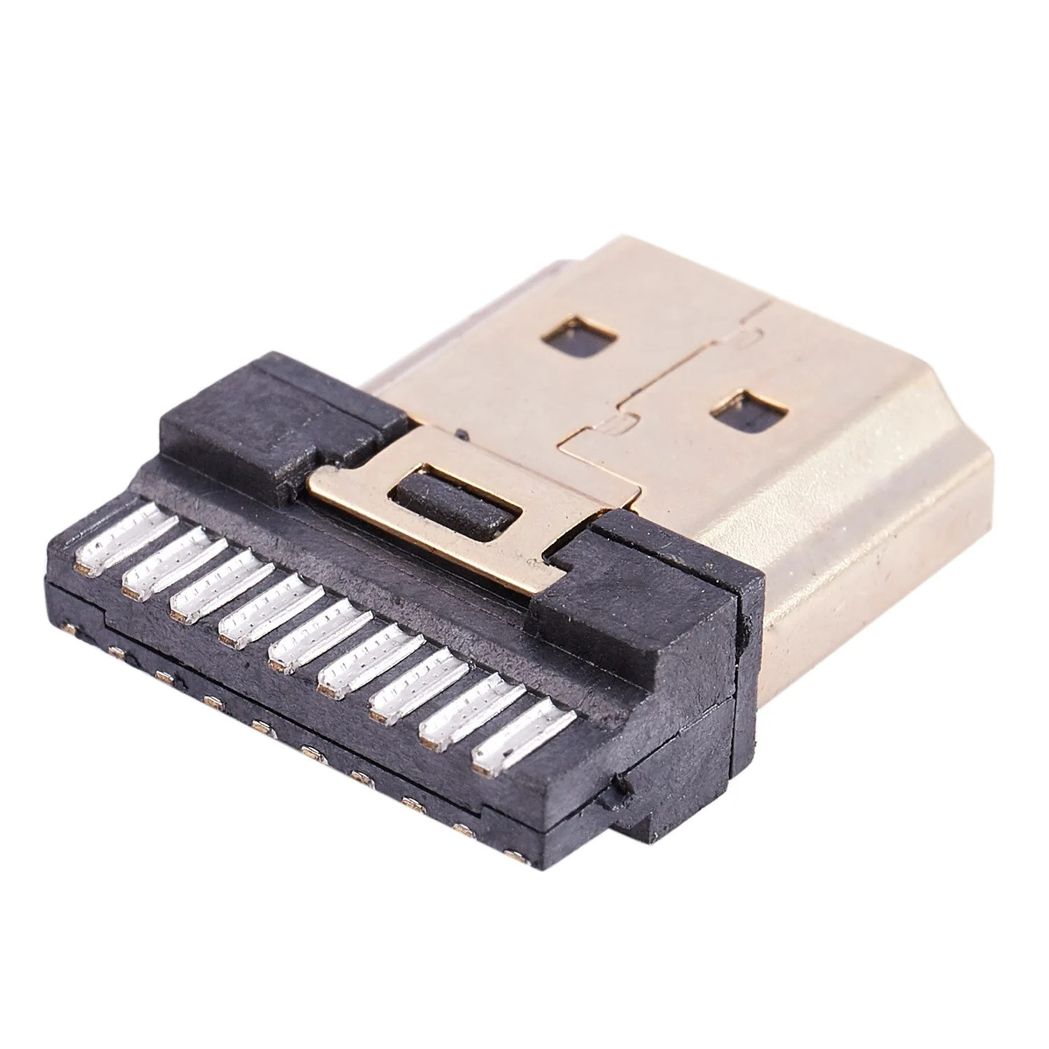 Tomada HDMI Masculino para Reparação Reparação, Um Plug Solda Tipo, 19 Pinos, 5 PCs