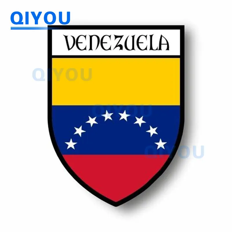 High Quality City Flag World Crest Venezuela Commemorative Car Stickers for Reflective PVC Decals on Laptop Body Trolley Cases