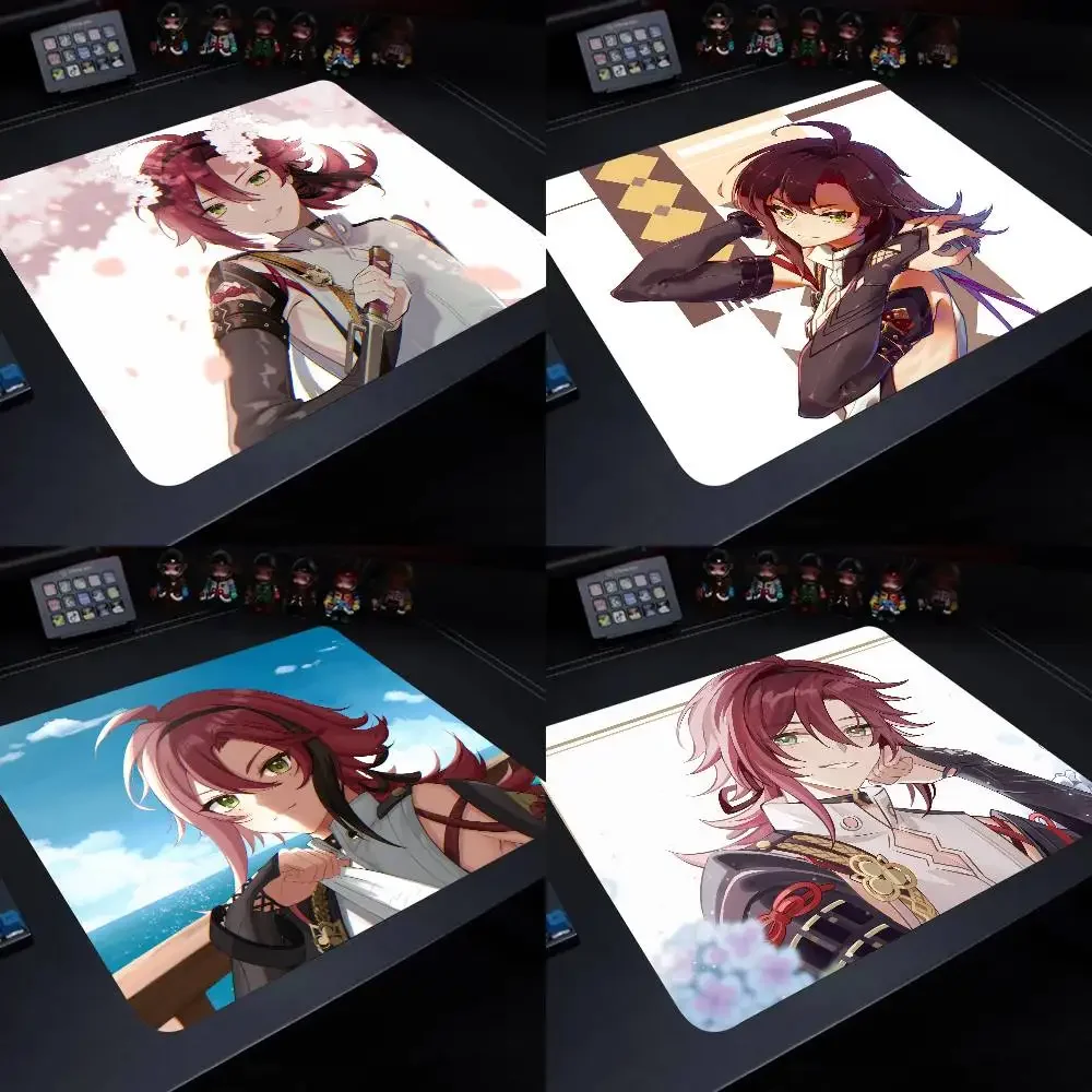 Shikanoin Heizou Genshin Impact Mouse Pad 22X18 Square Computer Accessories Office Game Table Mats Rubber Anti-slip Mousepads