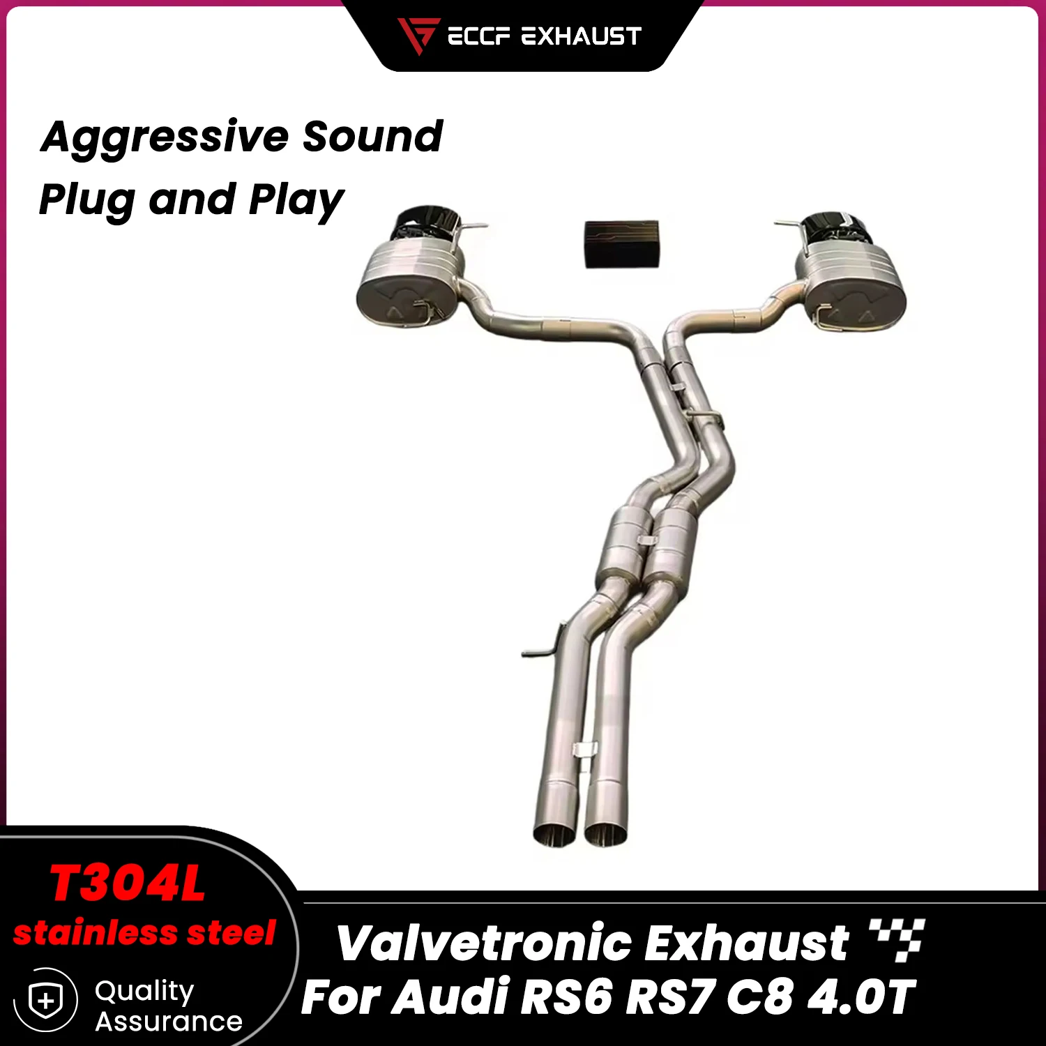 

Агрессивный звук Valvetronic выхлоп Catback из нержавеющей стали для Audi RS6 RS7 C8 4.0T Unleash Максимальная производительность