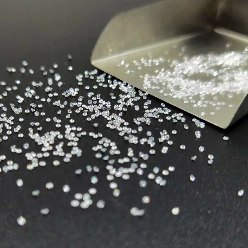 B 100% Genuine D Color 0.8 - 5.0mm Round Cut Wholesale Lab Grown Loose Moissanites Stone Test Positive for Jewelry Accessories
