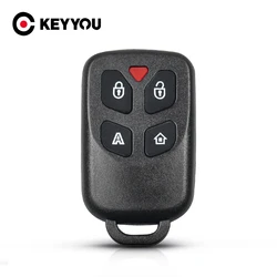 KEYYOU 4 Button +Panic New Car Key Case For Brazil For Positron PX32 Control Alarm Remote Key Shell With Key Pad