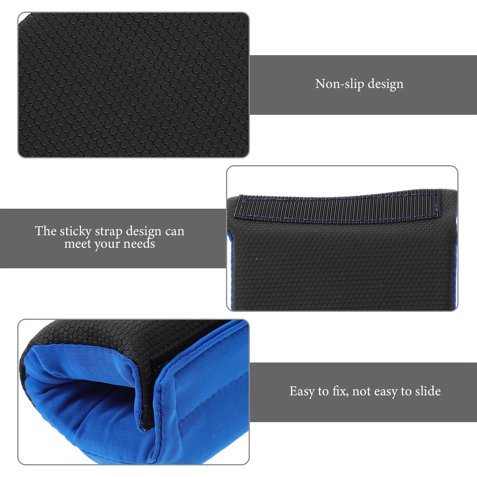 

2Pcs Crutch Padding Replaceable Underarm Cover Durable Non-Slip Handle Cushion Comfortable Polyester Fiber Crutches Accessories