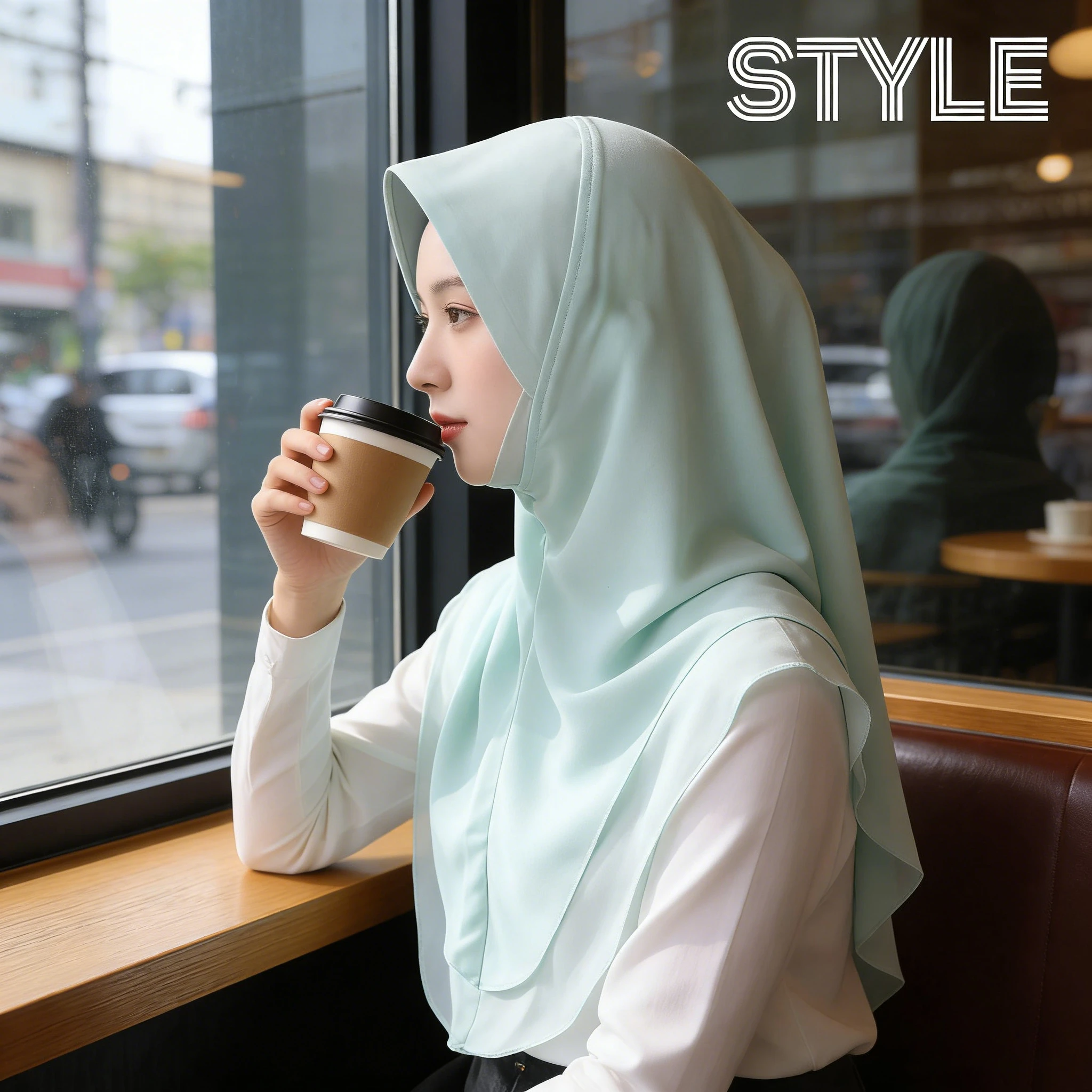 

Solid Color Scarf Double Layer Womens Pull On Scarf Soft Breathable Lightweight Head Wrap Wear Fashion Neck Scarf Accessory