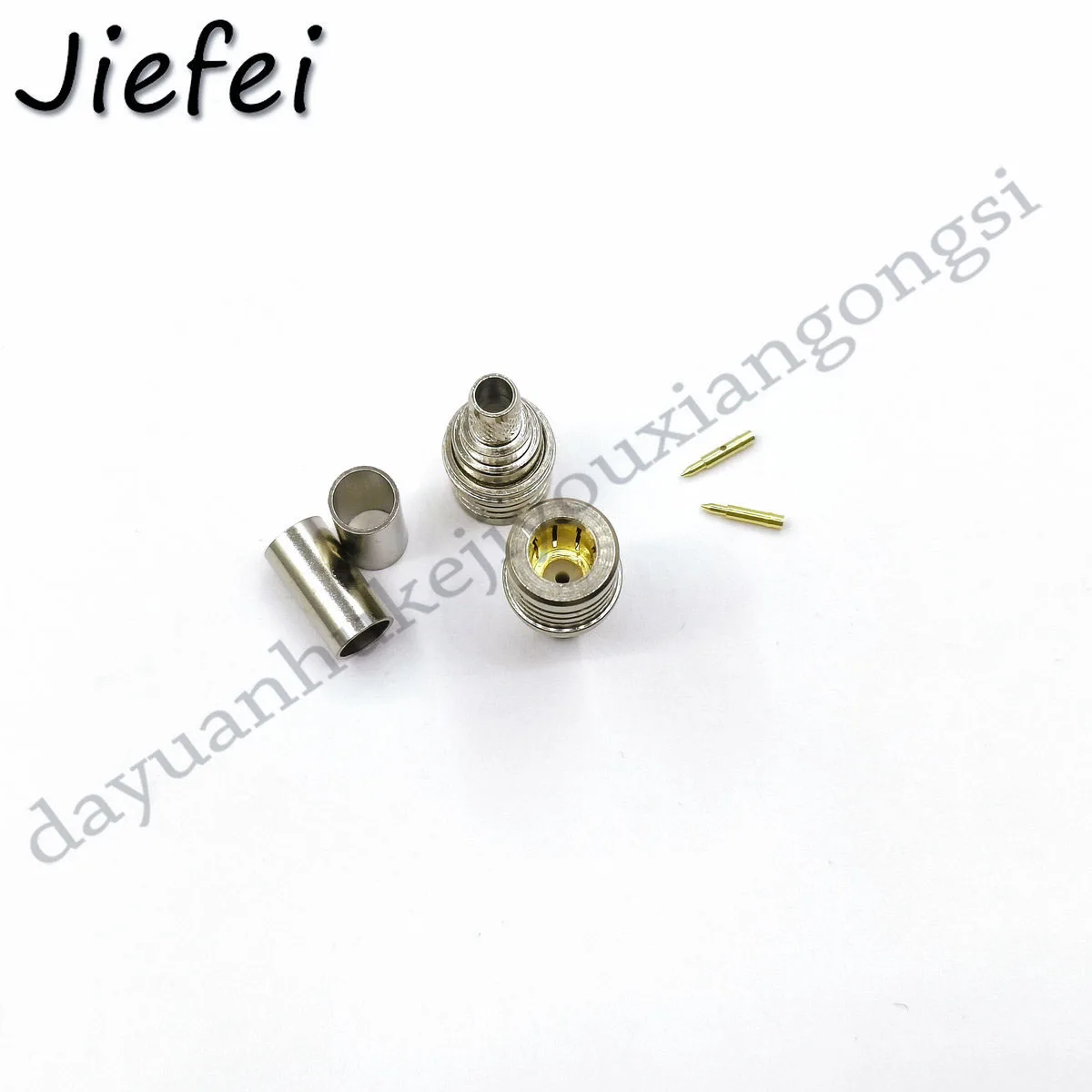 Imagem -02 - Qma Friso Macho Reto rf Conector Coaxial para Cabo Rg58 Rg400 Rg142 Lmr195 100200 Pcs