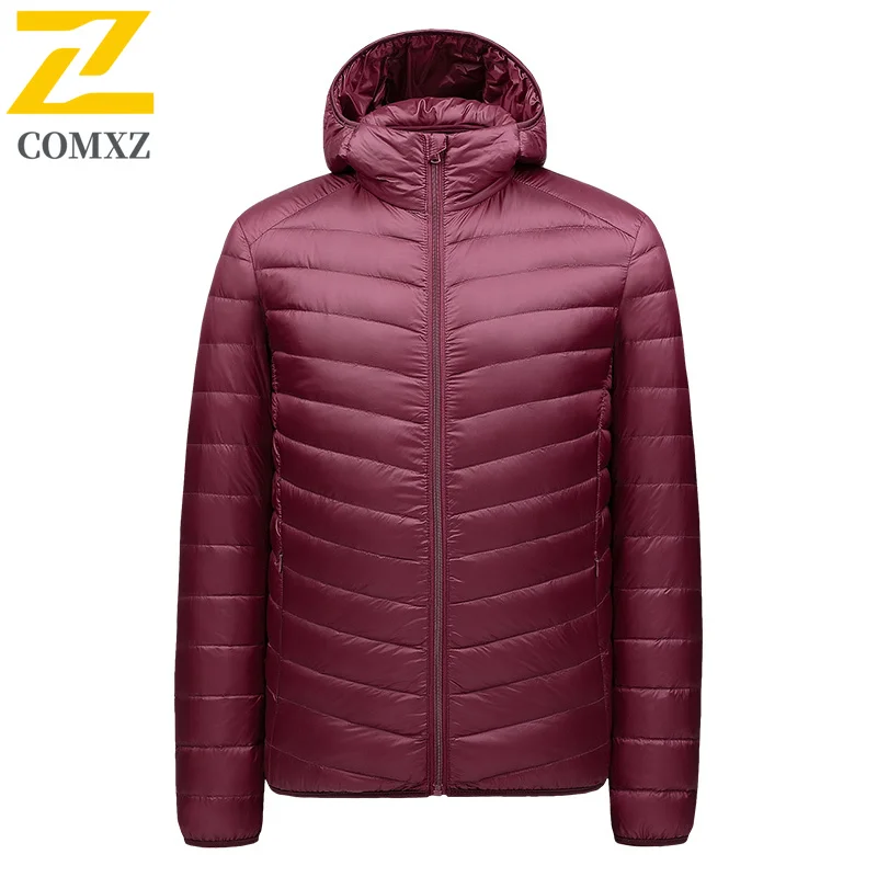 2025 New Down Jacket Men Winter Classic Hooded Outdoor Skiing Thickened Parka Camping Warm Windproof White Duck Down Coat​
