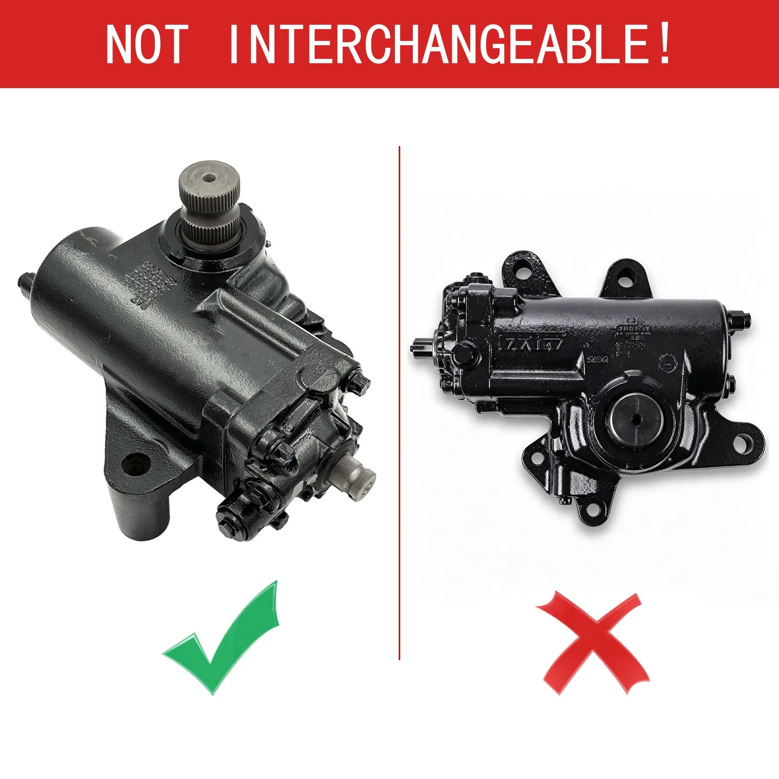 AP02 Black Power Steering Gear Rack fits Freightliner 4773303 4942803 4648307 4872393