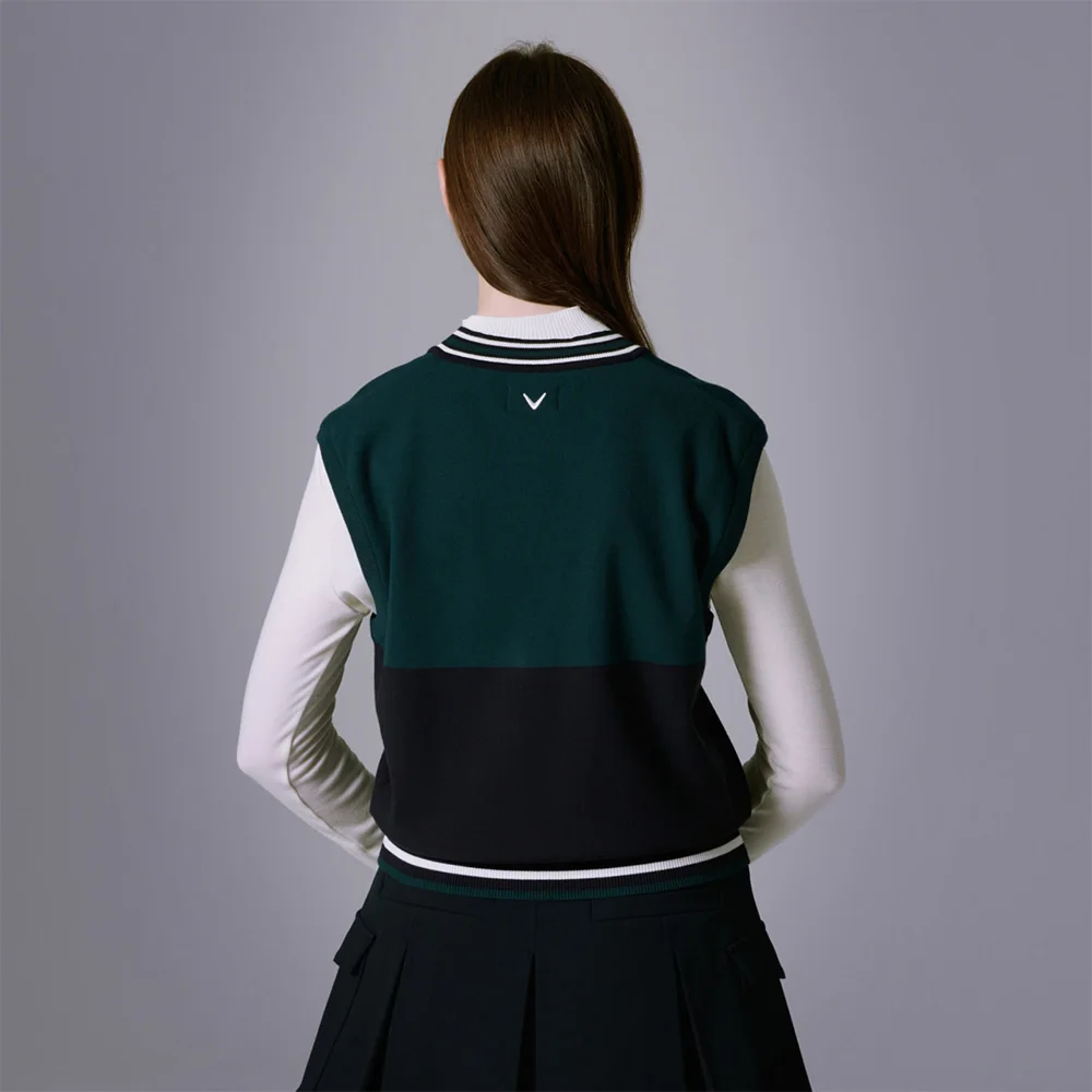 CALLAWAY Elegance! Luxurious Knitted Vest for Women! Simple V-neck, Exquisite Design, Full of Charm, New Style Golf Apparel!