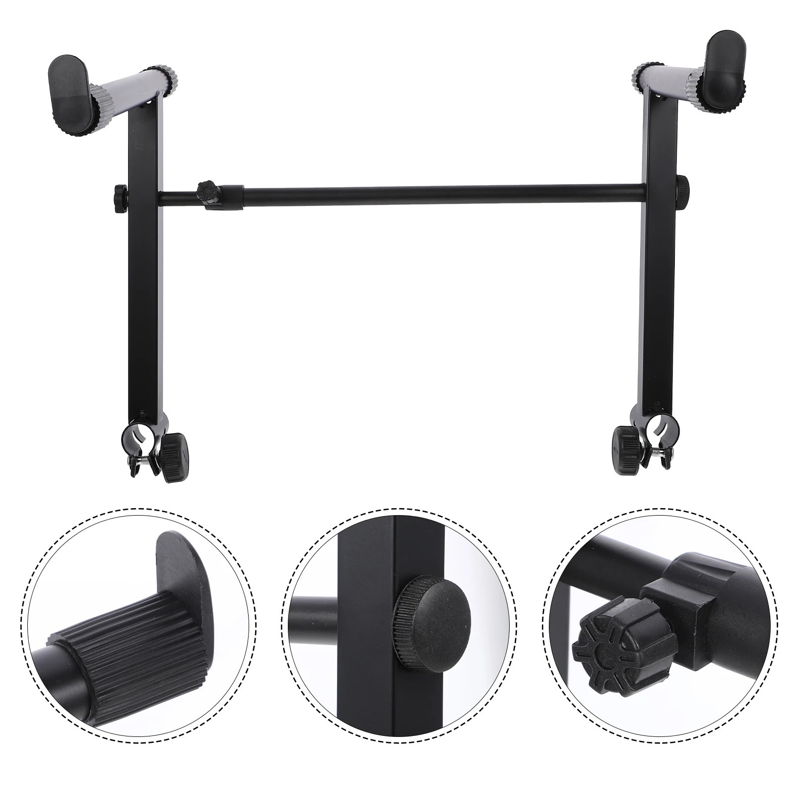 

Electronic Keyboard Stand Universal Synthesizer Sturdy Iron Durable Stable Rubber Pad Scratch Resistant Heavy Duty Supports