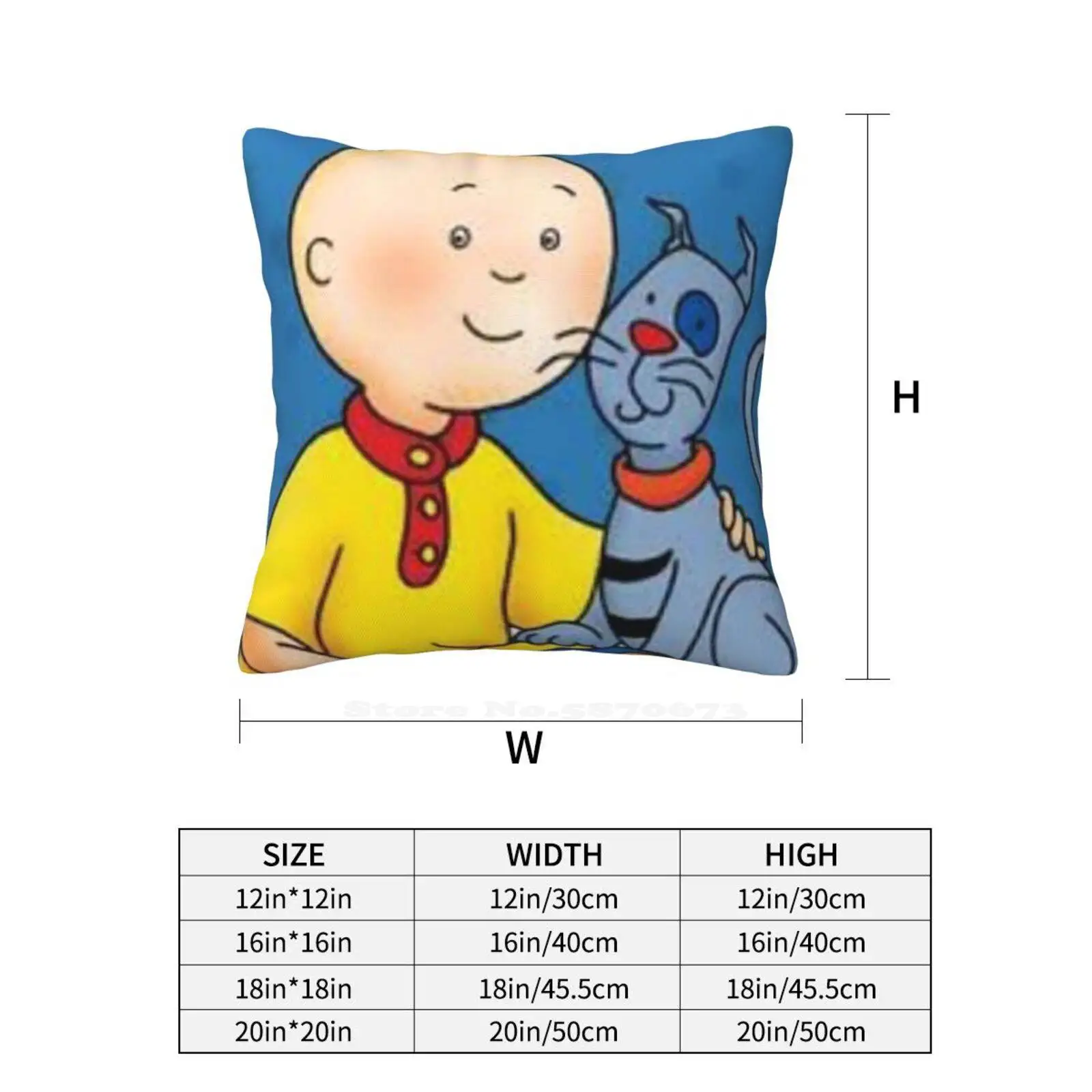 Caillou : D Fashion Sofa Throw Pillow Cover Pillowcase Caillou Officalimelight Kid Friendly For Kids