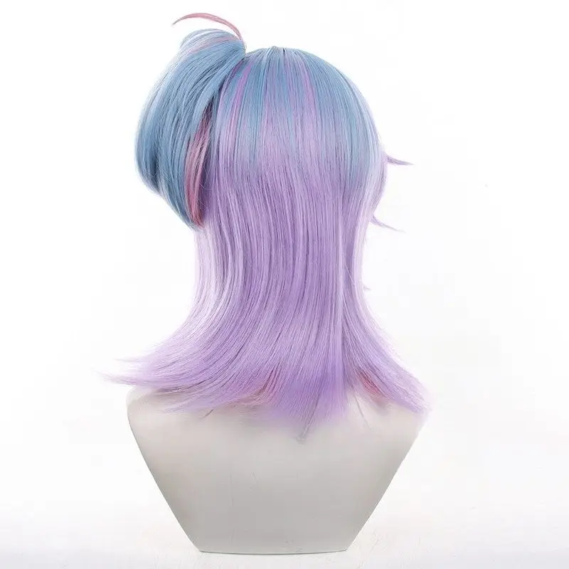 Peluca de perfumista B-DUCK Collaboration Identity V, cuero cabelludo de color degradado con peluca completa de cosplay de cola de caballo larga